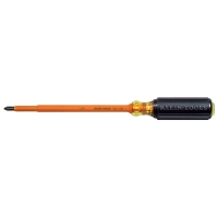 Insulated Round-Shank Screwdriver - 7" with #2 Phillips-Tip