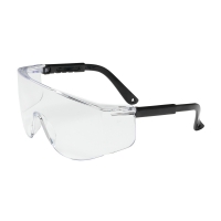 OTG Rimless Safety Glasses with Black Temple, Clear Lens and Anti-Scratch Coating Clear