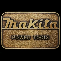 Vintage Makita Power Tools Belt Buckle