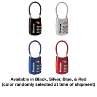 Set Your Own Combination TSA-Accepted Luggage Lock with Flexible Shackle 1-3/16"
