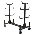 Mac Pipe Rack with Casters 1000lb capacity 8 bins.