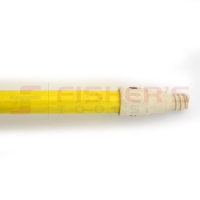 Yellow Fiberglass Broom Handle with Threaded End (5')