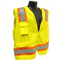Green Surveyor Vest w/ Contrasting Trim (Class 2, Medium) Green Surveyor Vest w/ Contrasting Trim (Class 2, Medium)