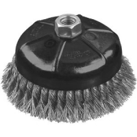 Extended Performance .020 Stainless Knot Wire Cup Brush 3" x 5/8"-11