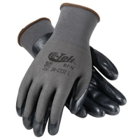 G-Tek Value & Performance Gloves with Foam Nitrile Coated Palm and Finger Tips Large