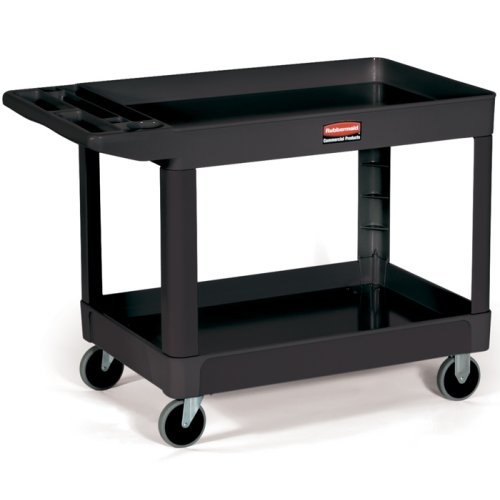 Rubbermaid 4520-10, Utility Cart, Pneumatic Wheels, Shelf Cart