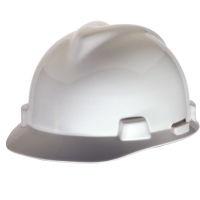 Front Brim Hard Hat with Fas-Trac Suspension - Size Large (White)