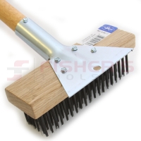 Painters Scratch Brush with Scraper and Handle 7-1/8"