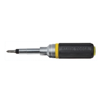 Ratcheting Multi-Bit Screwdriver/Nut Driver with 6 Tips