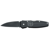 Black Lightweight Drop Point Blade Lockback Knife - 2-1/4" (57mm)