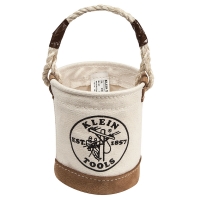 Mini Leather-Bottom Bucket 6"