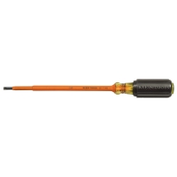Insulated Round-Shank Screwdriver - 7" with 3/16" Cabinet Tip