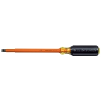 Insulated Heavy-Duty Round-Shank Screwdriver - 8" with 3/16" Keystone-Tip