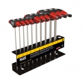 Journeyman T-Handle Hex Key 10-Piece SAE Set with Stand (6")