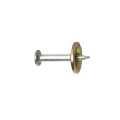 .250 Head Plated Premium Step Shank Pin with Dome Washer (1/2")