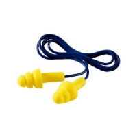 E-A-R UltraFit Corded Earplugs with Vinyl Cord (Yellow)
