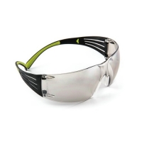 SecureFit Protective Eyewear Black with Anti-Scratch Mirror Lens
