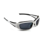 Safety Sunwear with White Frame & Gray Anti-Fog Lens