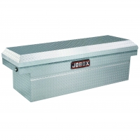 Single Lid Aluminum Crossover Storage for Truck Beds (Clearcoat)