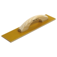 Square End Laminated Canvas Resin Hand Float with Wood Handle (16" x 3-1/2")