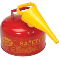 Type I Red Safety Can with F-15 Funnel (2.5 Gallons)