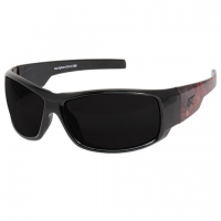 Caraz Vigilante Smoke Lens Safety Glasses (Black & Red)