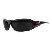 Brazeau Designer Velocity Safety Glasses with Smoke Lens (Black)