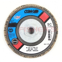 Silicon Carbide Ultimate Type 27 Flap Disc - 4-1/2" 60 Grit (5/8"-11 Arbor)