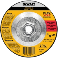 Flexvolt Metal Grinding Type 27 Wheel 4-1/2" - 5/8-11 Arbor (1/4" Thick)