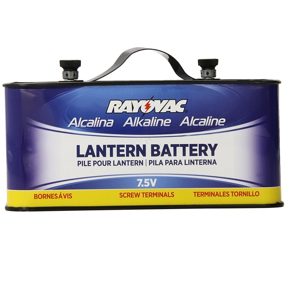 RAYOVAC Lantern Battery Alkaline Emergency 7.5 Volt Screw Terminals 803C 