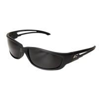 Kazbek XL Polarized Safety Glasses Black frame with Smoke Lens