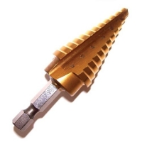 Hex Shank Multi-Step Drill Bit 1/8" to 1/2"