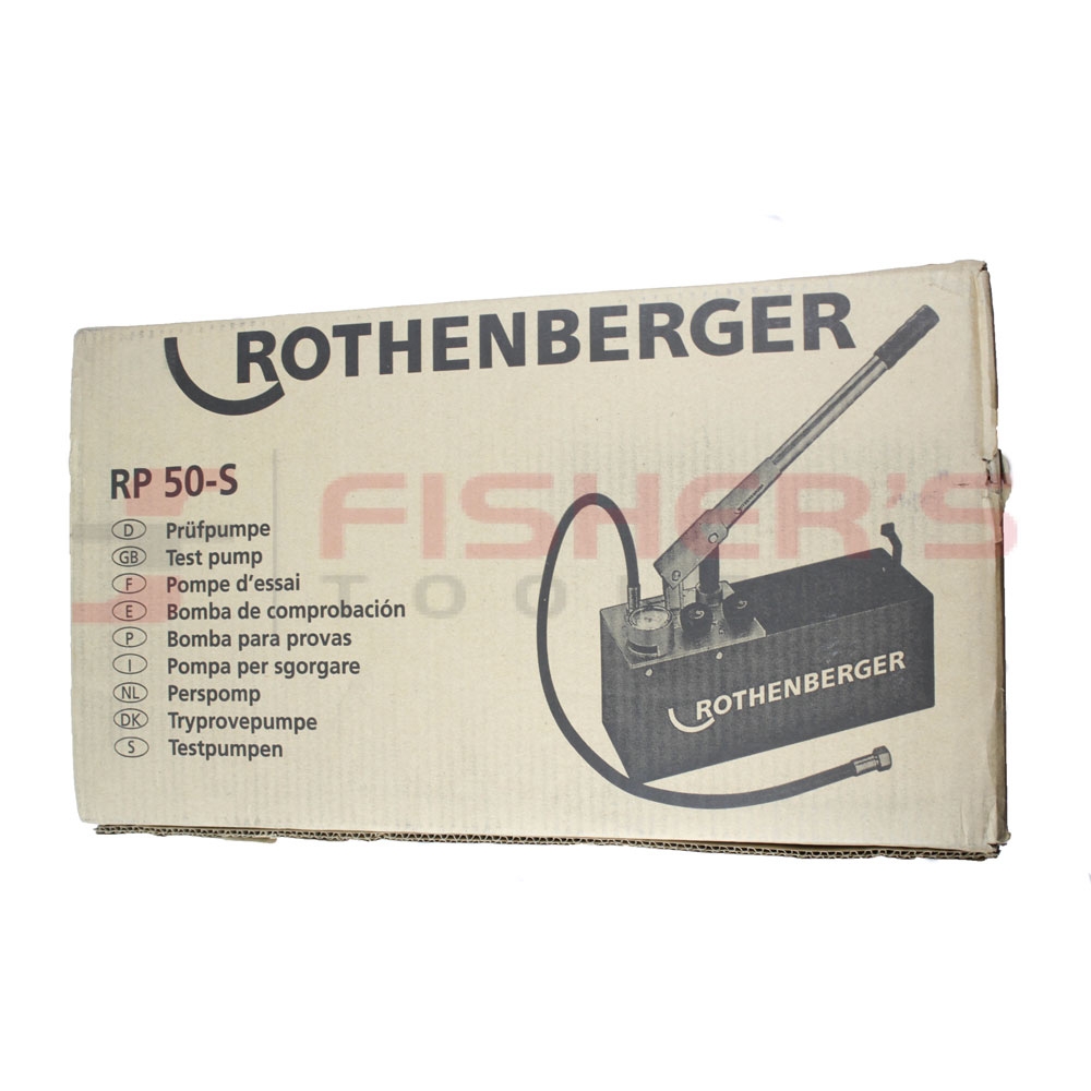 Rothenberger 60200 RP50-S Test Pump, Max Pressure 60 bar/860 psi