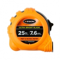 Steel SAE Tape Measure, Orange 25 ft