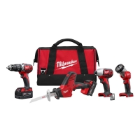 M18 Lithium-Ion Cordless Hammer Drill/Hackzall/Impact Driver/Light Combo Kit (4-Tool) 18-Volt