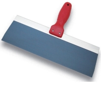 Blue Steel Taping Knife with Plastic Handle 10"