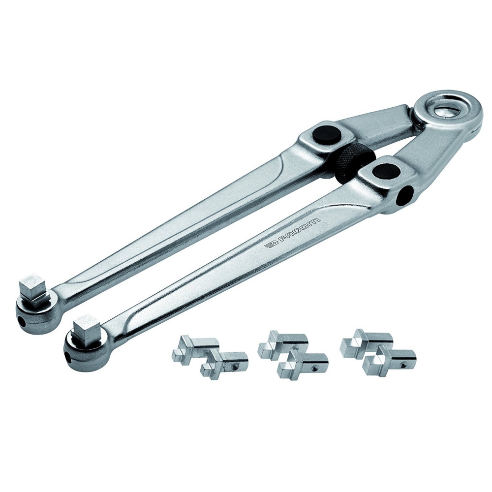 Adjustable face pin clearance spanner wrench