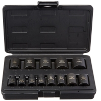 Black Oxide Standard Flex Impact 12-Piece Socket Set 3/8" Drive