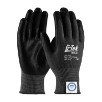 Seamless Knit Spun Dyneema/Lycra Glove with Polyurethane Coated Smooth Grip on Palm and Fingers (Small)