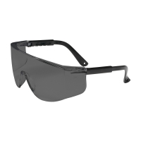 OTG Rimless Safety Glasses with Black Temple, Smoked Lens and Anti-Scratch Coating