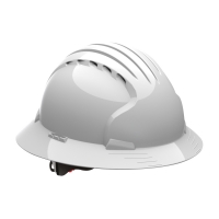 Vented, Full Brim Hard Hat with HDPE Shell, 6-Point Polyester Suspension and Wheel Ratchet Adjustment