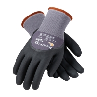 Seamless Knit Nylon / Lycra Glove with Nitrile Coated MicroFoam Grip on Palm, Fingers & Knuckles (Medium)