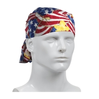 Evaporative Cooling Tie Hat Color Patriotic Flag