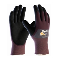 Ultra Lightweight Nitrile Glove, 3/4 Dipped with Seamless Knit Nylon / Lycra Liner and Non-Slip Grip on Palm & Fingers (Large