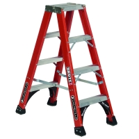 Fiberglass Twin Step Ladder 4 ft. 375 lb. Load Capacity