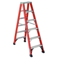 Fiberglass Twin Front Step Ladder 6 ft. 375 lb. Load Capacity