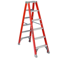 Fiberglass Twin Front Step Ladder 6 ft. 300 lb. Load Capacity