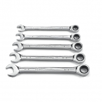 Combination Ratcheting Wrench Set SAE 5 Piece