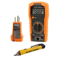 Test Kit with Multimeter, Non-Contact Volt Tester, Receptacle Tester