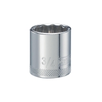 Standard Socket 3/8" Drive 12 Point 3/4"